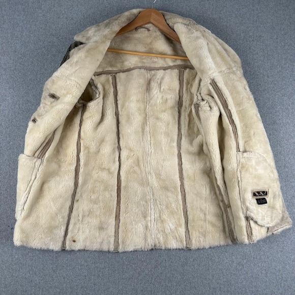 Winlit Womens Shearling Lined Genuine Leather Jacket Brown Zebra Print - Picture 3 of 14